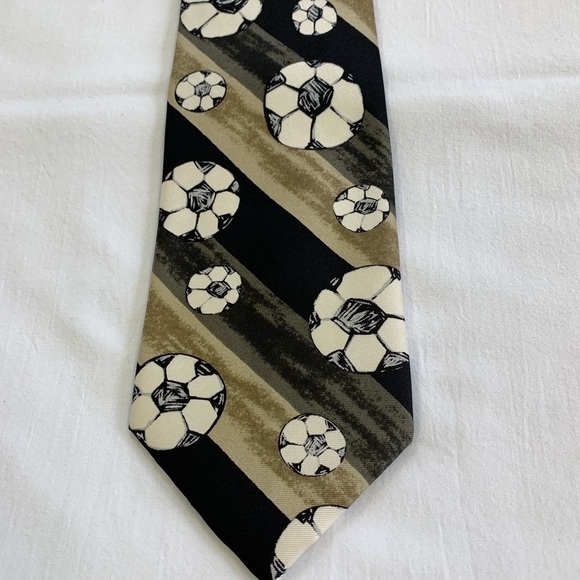 “SOCCER Rules” Save the Children Novelty Silk Tie - Picture 2 of 6